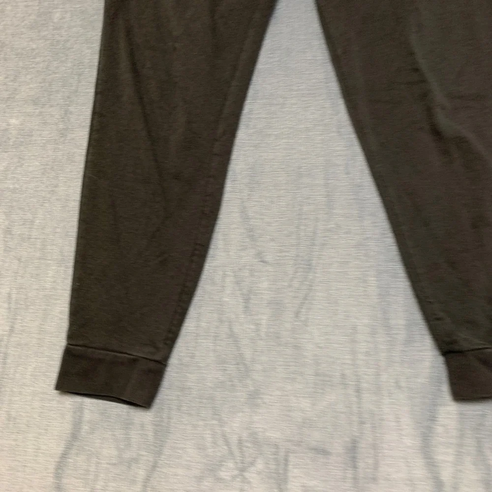Adidas Sweatpants Mens Medium Black Fleece Lined Logo Athletic Tapered Leg